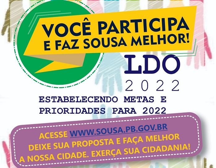 Prefeitura disponibiliza questionário online para participação dos munícipes na elaboração da LDO